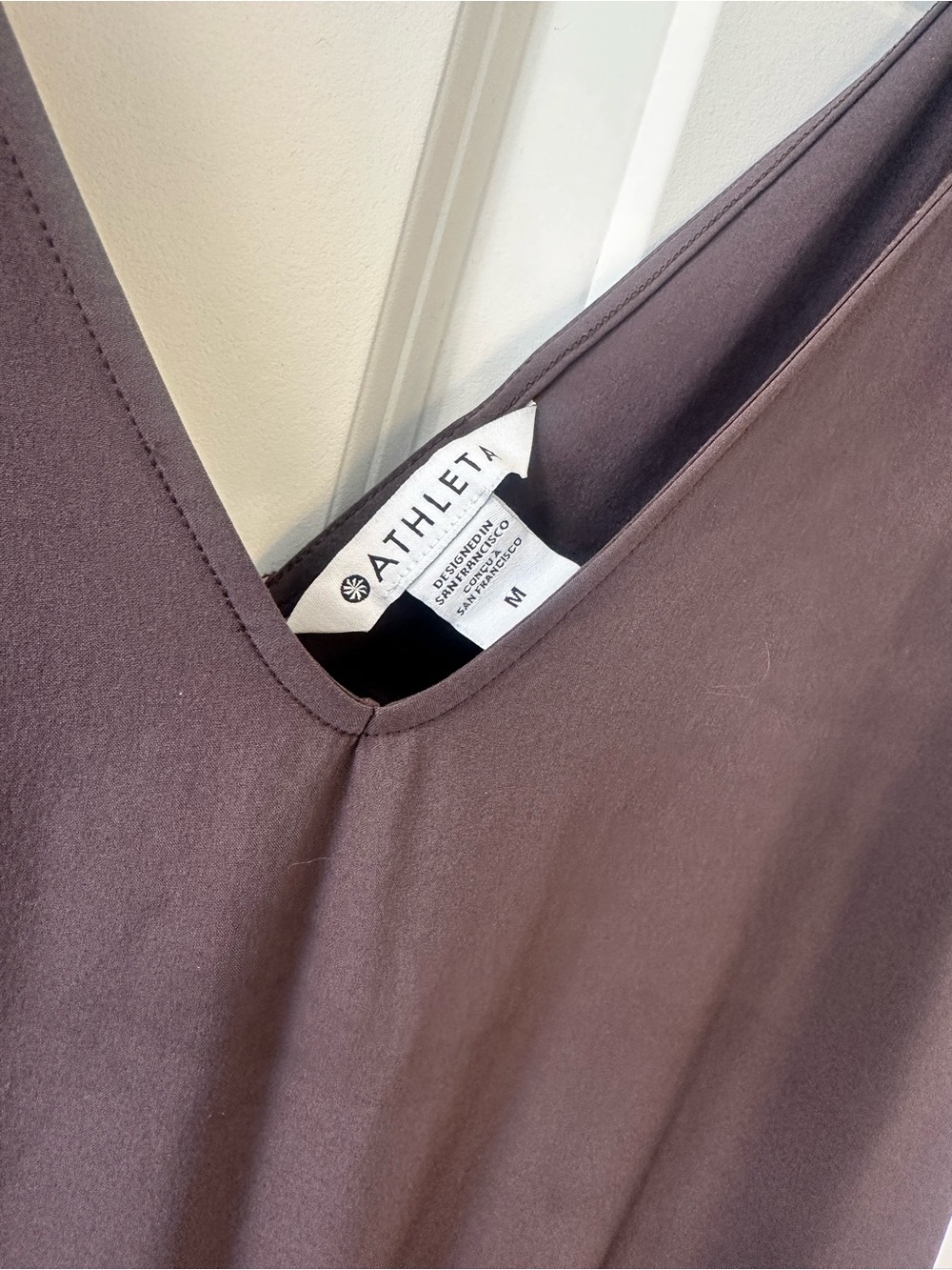Athleta Dark Brown Sleeveless V-Neck Jumpsuit - Picture 3 of 4